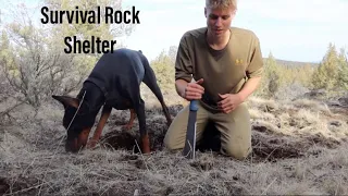 Survival Bushcraft Desert Rock Shelter