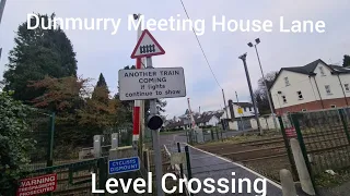 Dunmurry Meeting House Lane Level Crossing (Belfast) Thursday December 16.12.2021