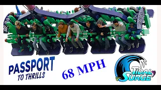 Tidal Surge Passport to the Thrills, first ride 2-26-2022 Filmed in 360°