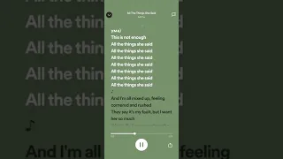 All The Things She Said by t.A.T.u-sped up with lyrics