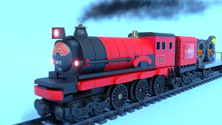 Lego Train Police Thief fail cartoon - cartoon for kids - choo choo train kids videos