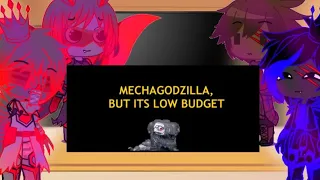 kaijus react to mechagodzilla BUT IS LOW BUDGET by {slick}