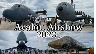 AVALON AIRSHOW 2023 TOUR |  Static Display Aircraft and In-Air Action! | B-52, C-17, F-35 & More!!!