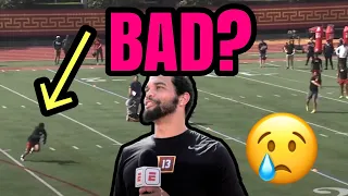 Why CALEB WILLIAMS pro day was TERRIBLE!