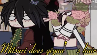 Mitsuri does giyuu’s hair / Giyumitsu friendship video / demon slayer / kny / fluff / read desc