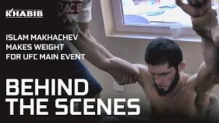 Islam Makhachev's Weight Cut for UFC Main Event [BEHIND THE SCENES]