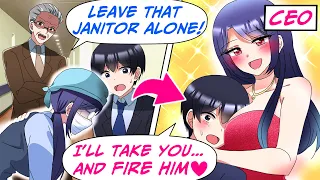 Fired for Helping a Janitor Who's the CEO, the Ruthless Boss Was Fired Instead !?[RomCom, Manga Dub]