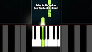 Bring Me The Horizon - Can You Feel My Heart (Gigachad) - BEGINNER Piano Tutorial