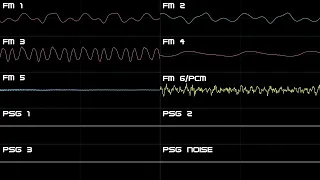 SEGA GENESIS MUSIC SLANDER (Oscilloscope View)