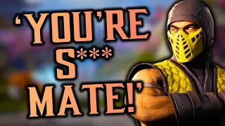 Scorpion player HEATED & Called Out By Mother in Mortal Kombat 1 Ranked