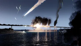 It's over for Occupiers! LARGEST CRIMEAN BRIDGE Destroyed By Ukraine HIMARS Attack - ARMA 3