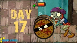 Plants vs Zombies 2 - Pirate Seas - Day 17 [Barrel Roller Zombie] No Premium