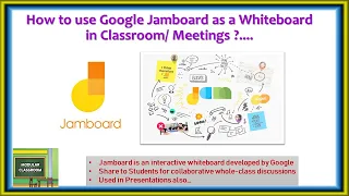 How to use Google Jamboard as a Whiteboard in Classroom/ Meetings ?....