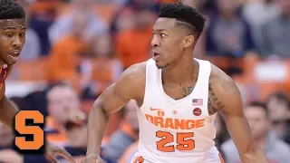 Syracuse's Tyus Battle's Slick Over-the-Shoulder Pass Sets Up Matthew Moyer Dunk