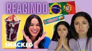 REAGINDO AOS SNACKS BRASILEIROS FAVORITOS DA BRUNA MARQUEZINE