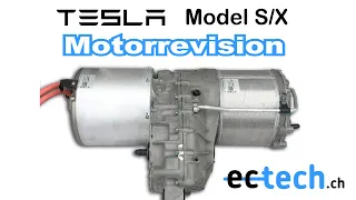 TESLA Model S P85D - Revision und Neuaufbau des Performance Heckmotor.