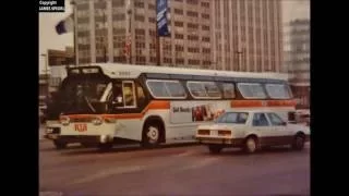 VINTAGE RTA CLEVELAND TRANSIT BUSES - 1980s
