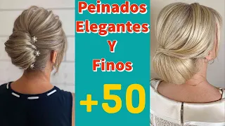 PEINADOS PARA FIESTAS 2023/2024peinados para señoras de+50 luce espectacular con un peinado moderno