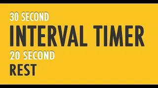 The Best 30 Second Interval Timer With 20 Second Rest