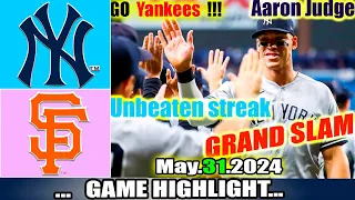 New York Yankees vs. San Francisco Giants (05/31/24) FULL GAME Highlights | MLB Season 2024