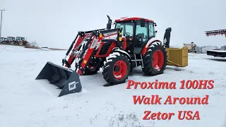 Brand New Zetor Proxima 100HS (P100) Tractor  Loader For Sale. CHECK OUT THE FEATURES! (English) USA