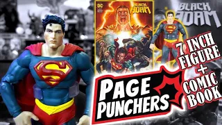 Superman Page Punchers 7 Inch Figure and Comic Book From Mcfarlane Toys