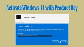 How to Activate Windows 11 with Product Key