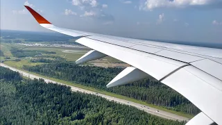 Идеальная посадка нового Airbus A350 в Шереметьево