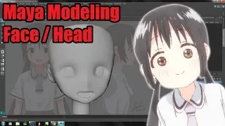 Maya Face Head modeling