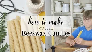 How to Make Rolled Beeswax Candles | Easy DIY Tutorial
