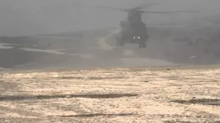 Chinook Landing in the CCDA on Salisbury Plain