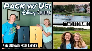 Pack With Us for our Disney Cruise! Travel to Orlando & Level8 Luggage Review!