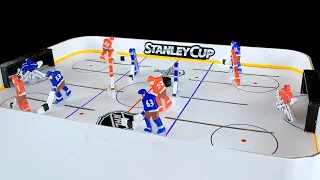 How to build ice hockey Board Game for 2 Players  from Cardboard