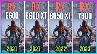 RX 6600 vs RX 6600 XT vs RX 6650 XT vs RX 7600 - Test in 12 Games