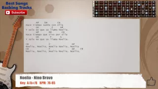 🎸 Noelia - Nino Bravo Guitar Backing Track with chords and lyrics