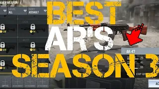 TOP 5 BEST ASSAULT RIFLES in COD Mobile! (Season 3)