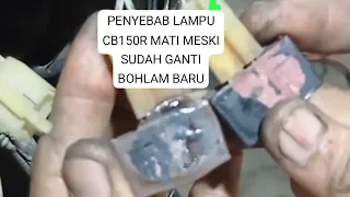 GAMPANG cara cek jalur kabel lampu honda cb150r old