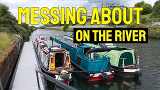 Boat Life Better Than We Ever Imagined -Three Narrowboat Race on a River! Ep122