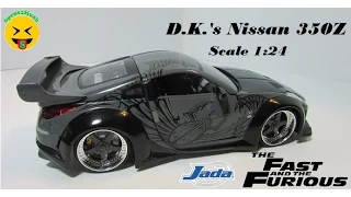 D.K.'s Nissan 350Z Diecast 1:24 Jada Fast And Furious