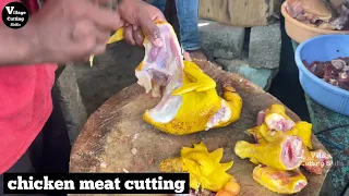 Full chicken cutting | country chicken cutting skills | cutting skills | @VillageCuttingSkills