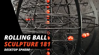 Rolling Ball Sculpture - Desktop Sphere cn:181 - Marble Run Machine