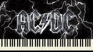 AC/DC - War Machine Synthesia (Piano & Drums Cover)