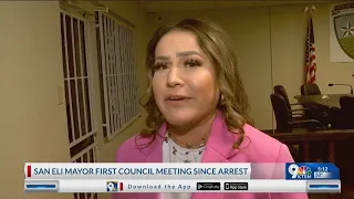 San Elizario Mayor holds first city council meeting since arrest