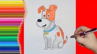 Как нарисовать собаку Макса из Тайная Жизнь Домашних Животных
