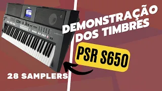 Demonstração dos Timbres PACK S650 2023 NOVOS SAMPLERS com MUITO MAIS Qualidade!!!