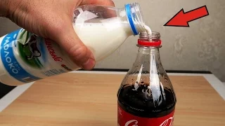 EXPERIMENT, MILK vs COCA COLA!