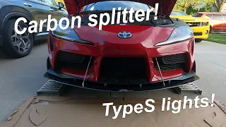 The Supra gets an APR splitter and TypeS underglow!!!