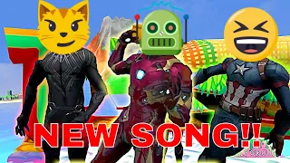 Black Panther Dances With The Avengers To New Song - Kids Learning Videos