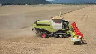 CLAAS LEXION 770 beim Einsatz der Agroprodukt Sonneberg FullHD