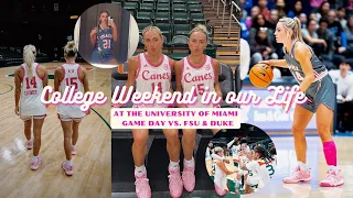 COLLEGE WEEKEND IN THE LIFE AT UMIAMI *D1 BASKETBALL GAMES* I Cavinder Twins